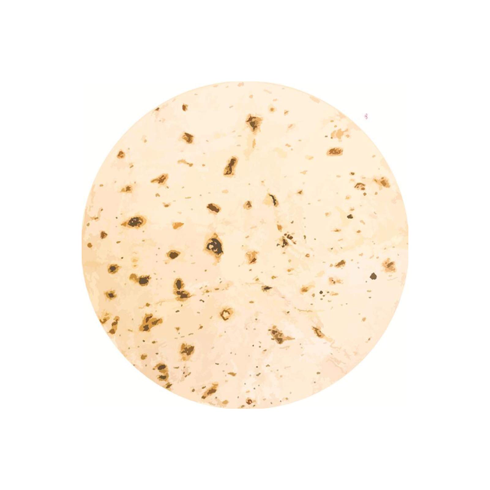 Coperta Burrito Wenosda - Stile Pancake Giallo, 152cm, Flanella Morbida, Multiuso - Foto 5