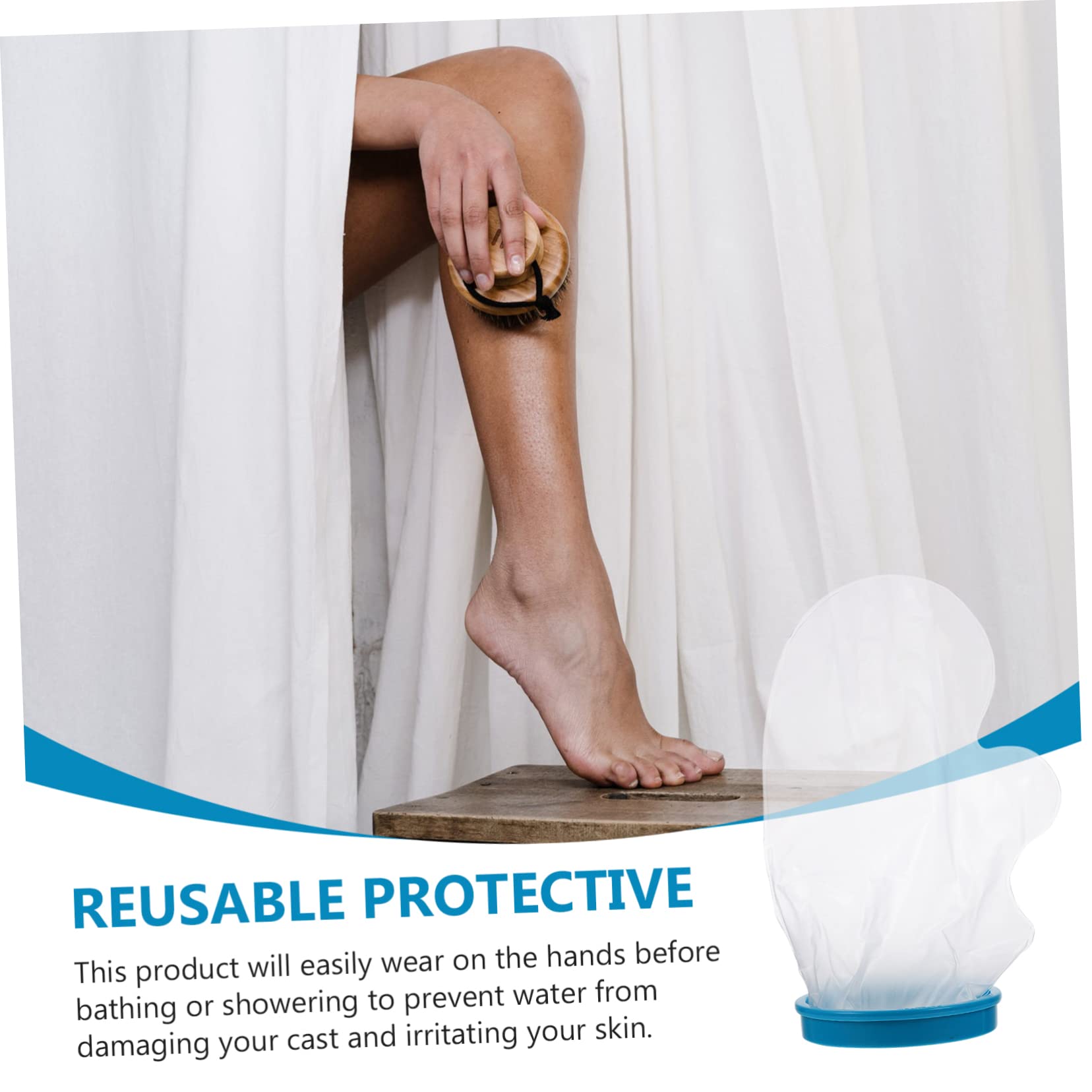 HOLIDYOYO Protective Cast Cover Bag Waterproof Boys and Girls Arm Cast Cover for Shower Bath Bandage (Sky)