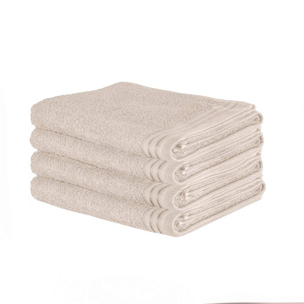Gc Gaveno Cavailia Wilsford-Cream Gaveno Cavailia Luxurious Wilsford 100% Eyptian Cotton 500 Gsm Super Soft Extra Absorbent 4Pk Bath Sheets Set [ 75X135 Cm-Cream ]