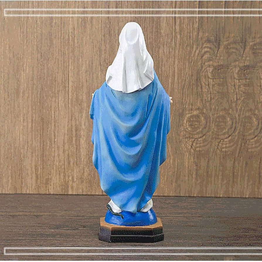 Amazon.co.jp: Lllunimon 祝せられた聖母マリアの像、樹脂の聖母