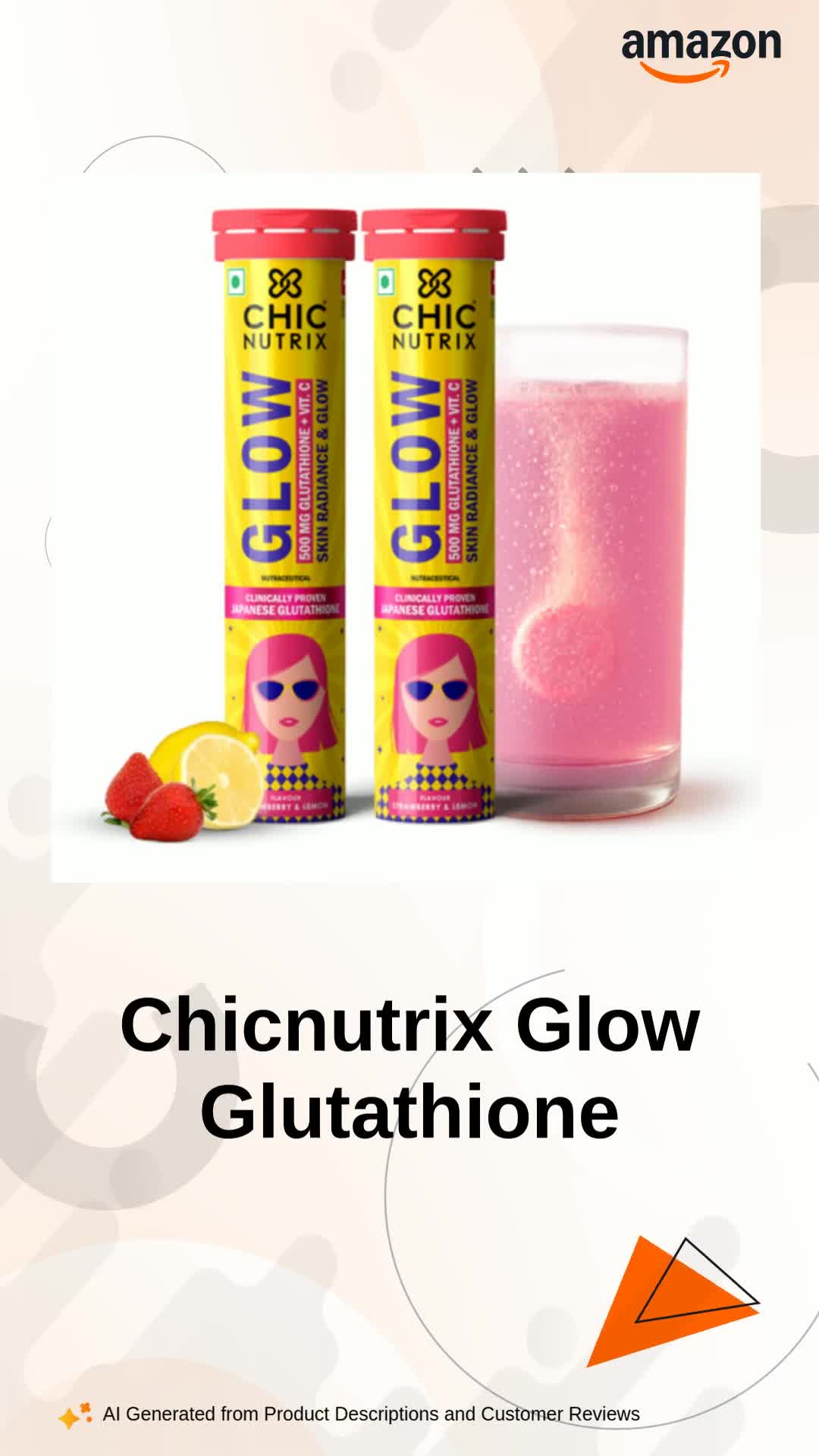 Chicnutrix Glow Glutathione Effervescent Tablets with Vitamin C
