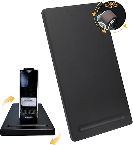 Deslizadores de electrodomésticos de madera con ruedas de 360 pies, bandeja deslizante para cafetera y electrodomésticos de cocina pesados,