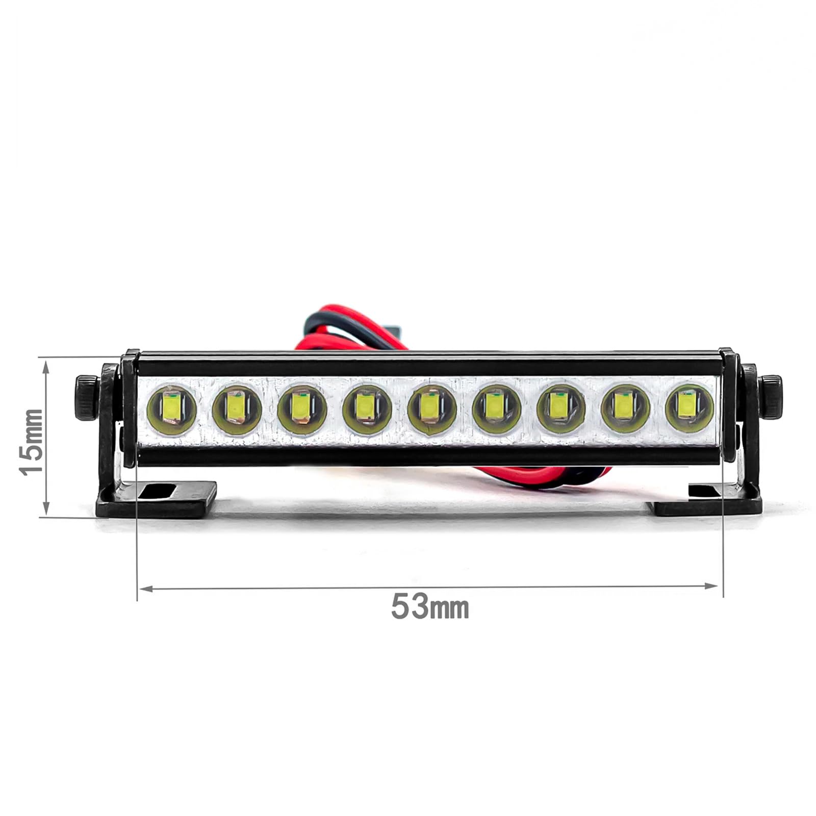 RC Light Bar With 36 LED Lights - Metal Roof Lamp For TRX4 Traxxas SCX10 Axial Crawler Cars