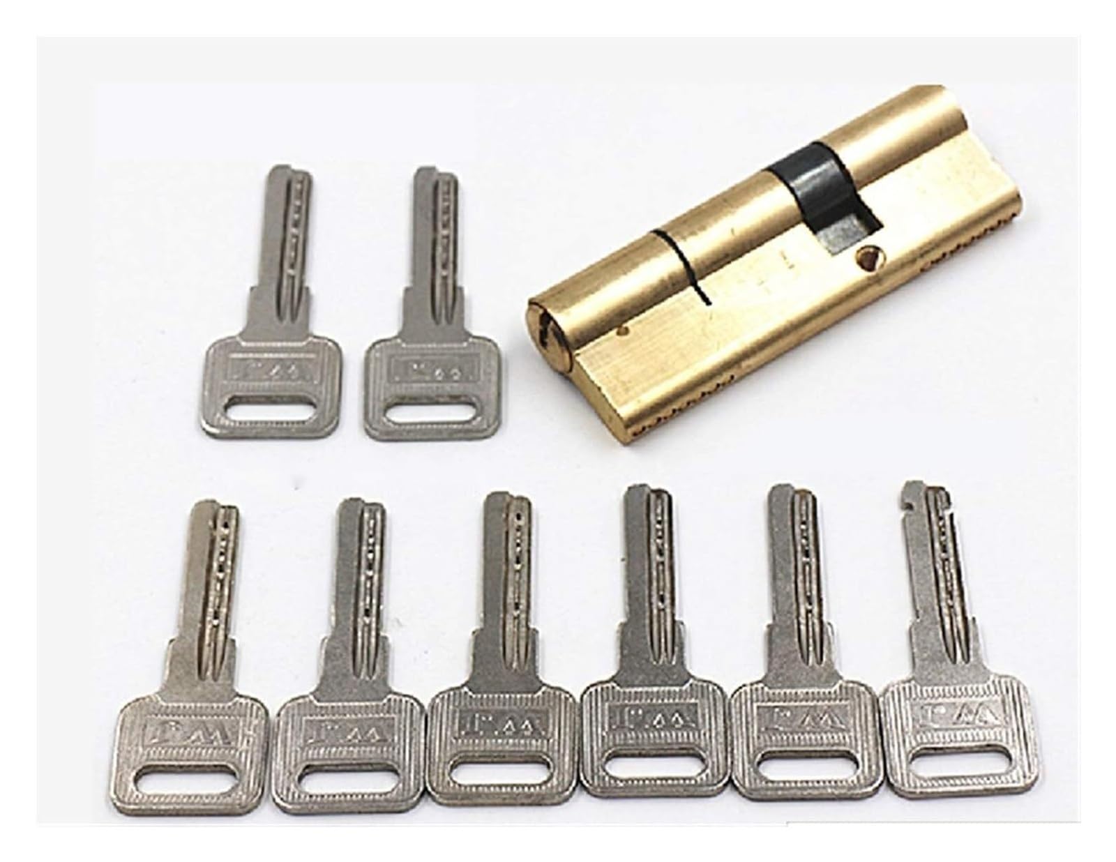 Door Barrel Lock,Euro Cylinder Lock,Cylinder Biased Lock 65 70 80 90 115mm Cylinder AB Key -Theft Entrance Brass Door Lock Lengthened Core Extended Keys(120(37.5 37.5))