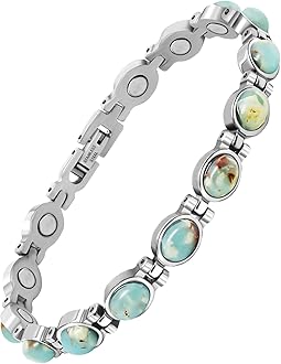 JEROOT Ultra Strength Magnetic Bracelets, Bracelet for Women and men, 3500-6000 Gauss Neodymium Magnets, Magnetic Field Therapy Jewelry Gift