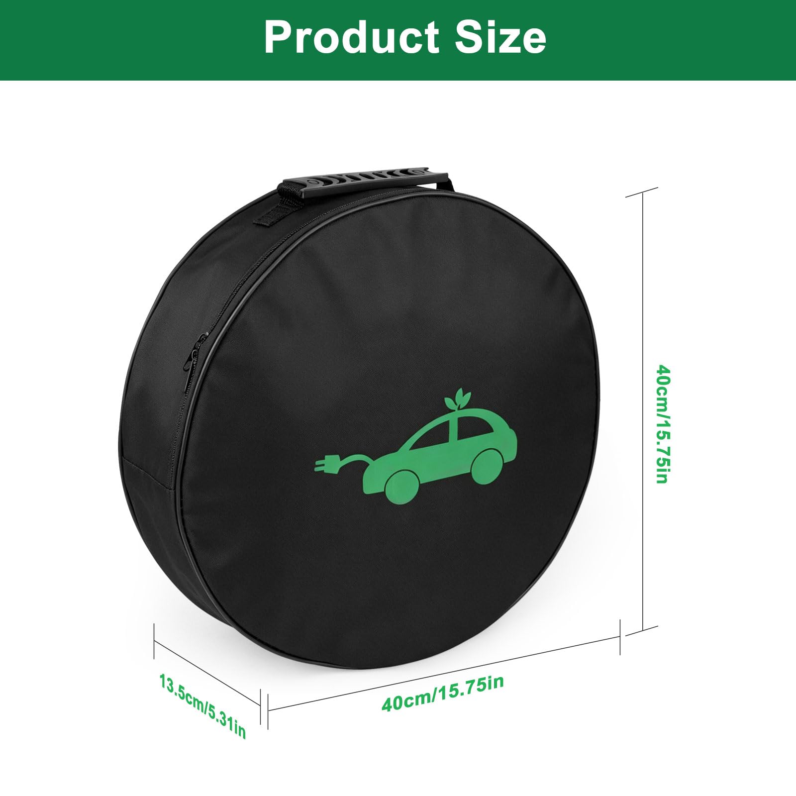 Linkstyle Sac à Câbles pour Voiture Électrique 40×13,5 cm Imperméable pour Câbles de Charge EV
