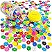 TOYLI Smart Coins 500 Pieces Interlocking Discs Set, STEM Connectors Kids Toy Building Blocks, STEM, Learning, Color Recognition, Circle Shapes for Girls Boys, Kids, Construction Gift