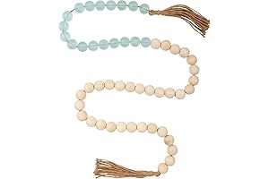 Primitives by Kathy Beaded Garland - Sea Glass