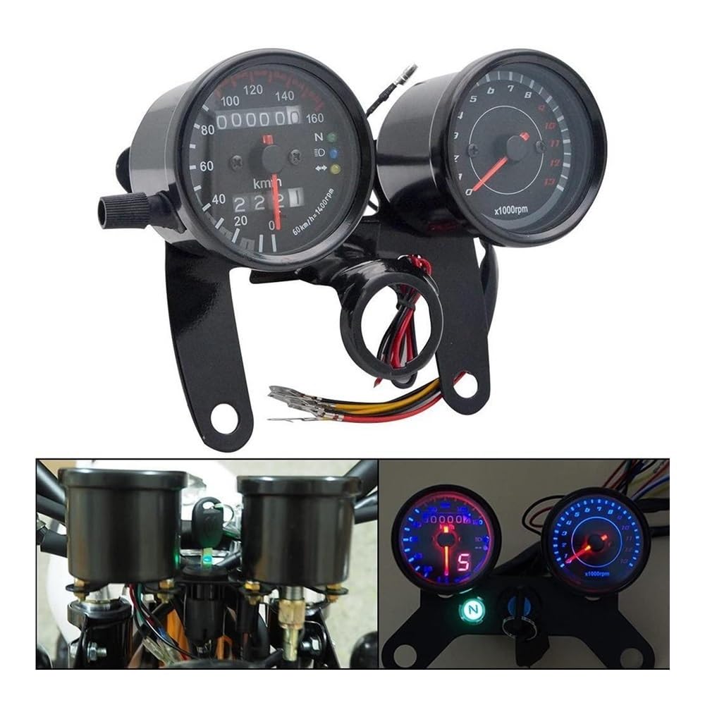 Compteur kilométrique Compteur De Vitesse Universel Pour Moto, Tachymètre, Odomètre, Pour, Pour, ATV, Indicateur, D'affichage
