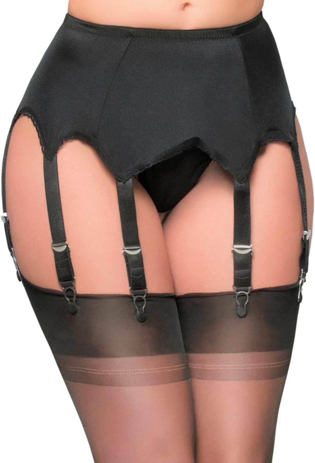 premier lingerie Lycra 8 Strap Suspender Belt for Stockings (PL3) [UK]