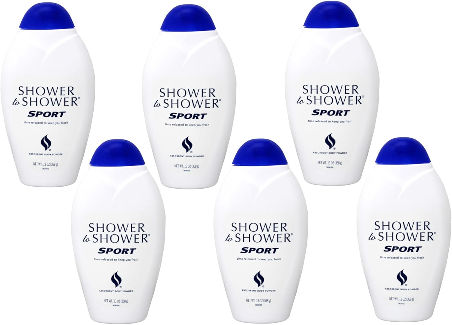 Shower To Shower Powder 13 Ounce Sport (6 Pack) Beauty