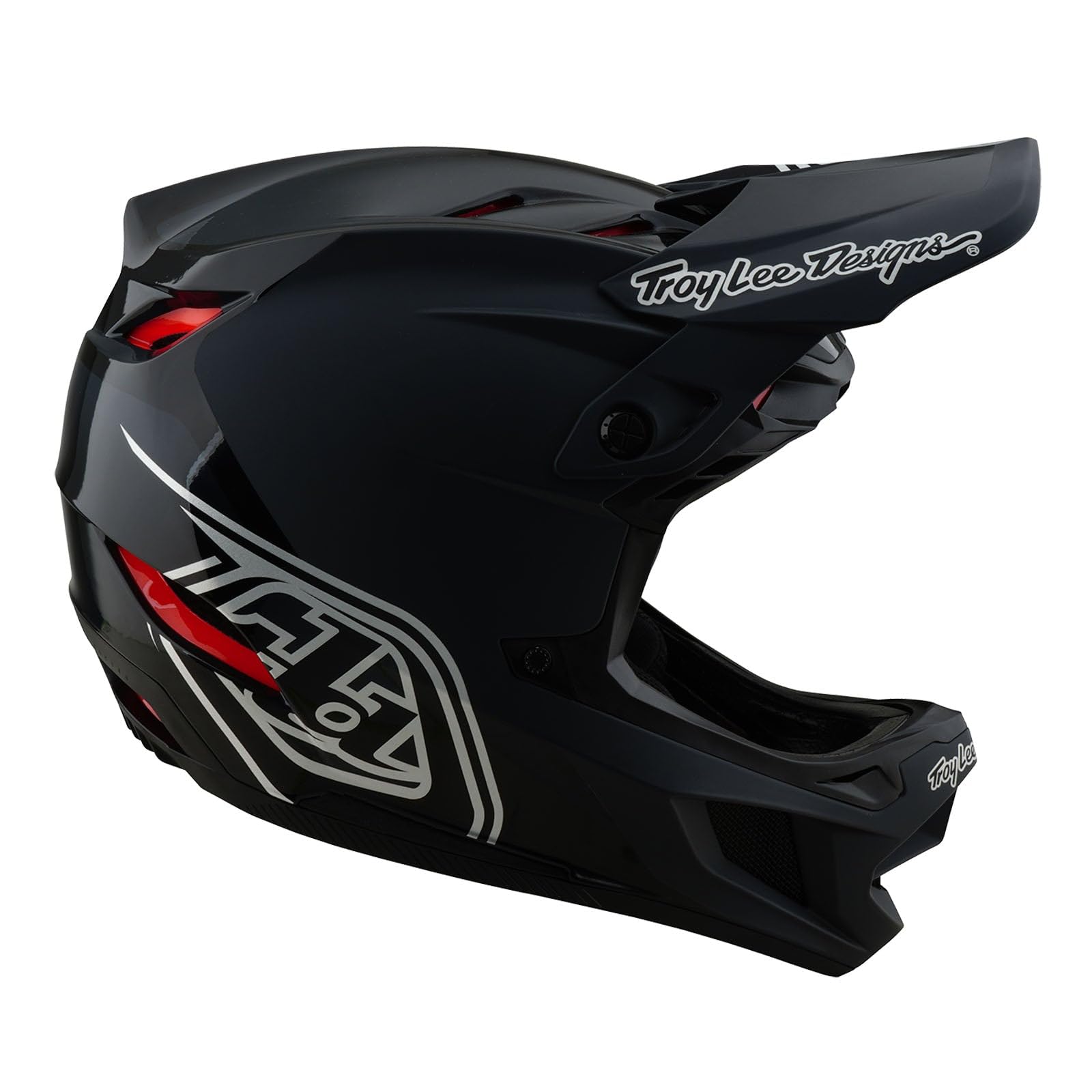 Troy Lee Designs D4 Polyacrylite MIPS Helm, Shadow, Black, S | 55-56cm, 174499002
