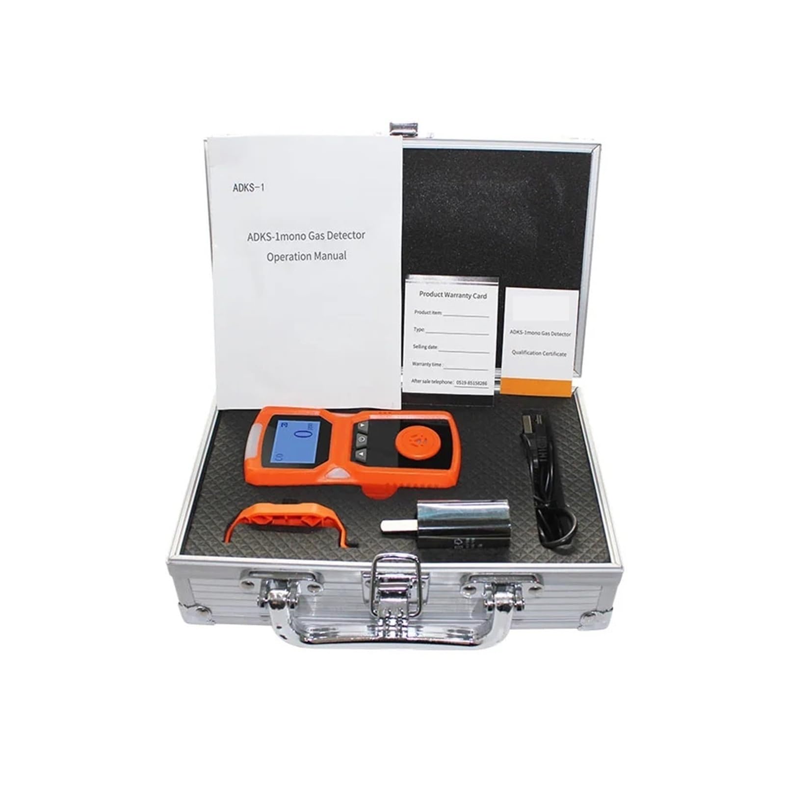 Detector de Gases Multiusos portátil con Pantalla LCD y Carga USB. Alarma Gas Combustible Ideal for el hogar, la Autocaravana Trabajo Alta sensibilidad para Laboratorio(CO2-0-5VOL-0.01)