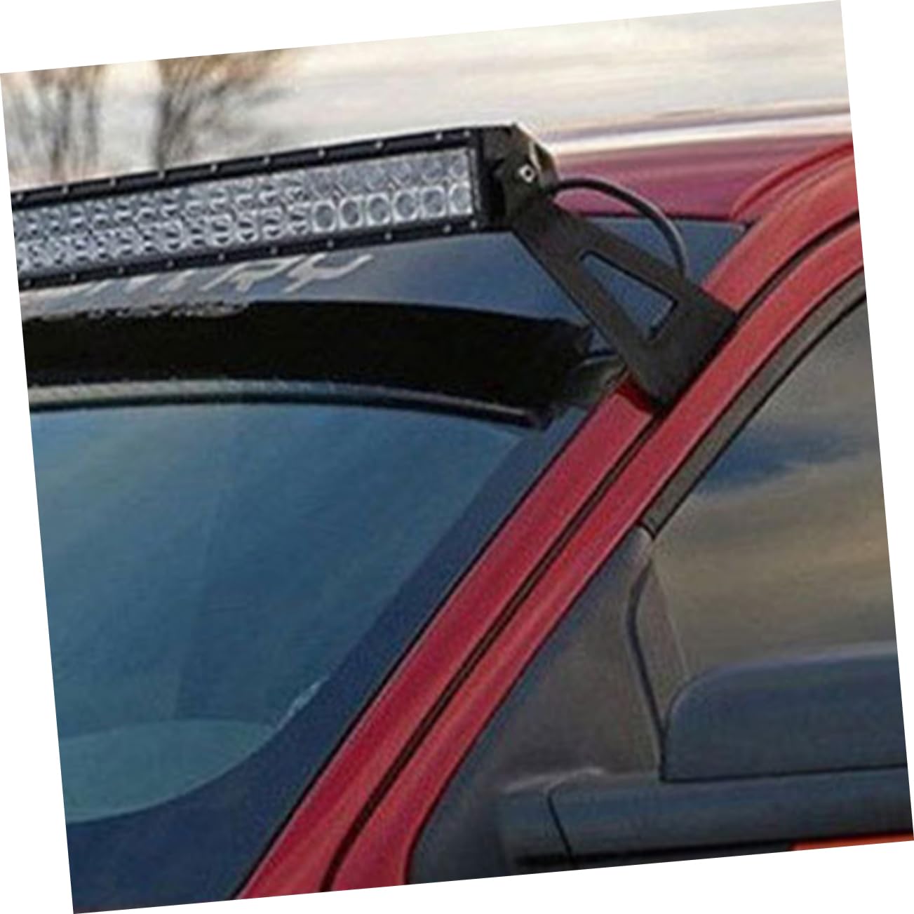 Hemobllo Support De Fixation Fer Pour Lampe Led De Toit 50 Pouces, Kit Support Solide Pour Éclairage Automobile, Montage Pare-brise Hiver, Accessoires Véhicules Utilitaires Et 4x4