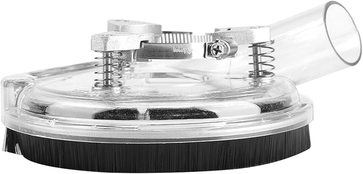 Shanrya Hand Grinder Dust Cover, Universal Dust Shroud for Angle Grinders, Fits 4 or 5 Grinder/Polisher, Captures Up to 99.5% Dust, Removable Front Edge, Adjustable Height