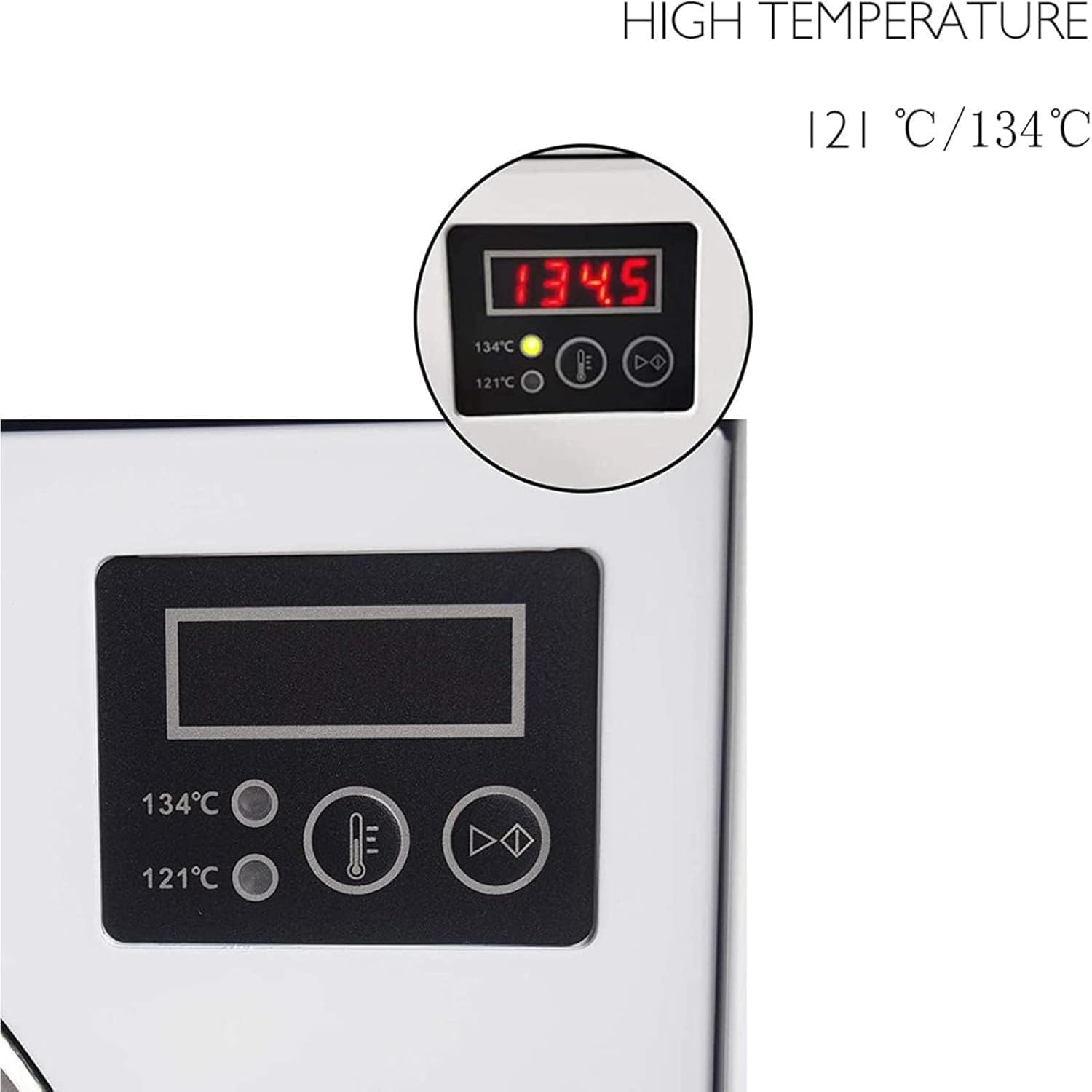 Autoklav-Sterilisator, 18 l, Digitalanzeige, Edelstahl, Vakuum-Dampf-Laborausrüstung
