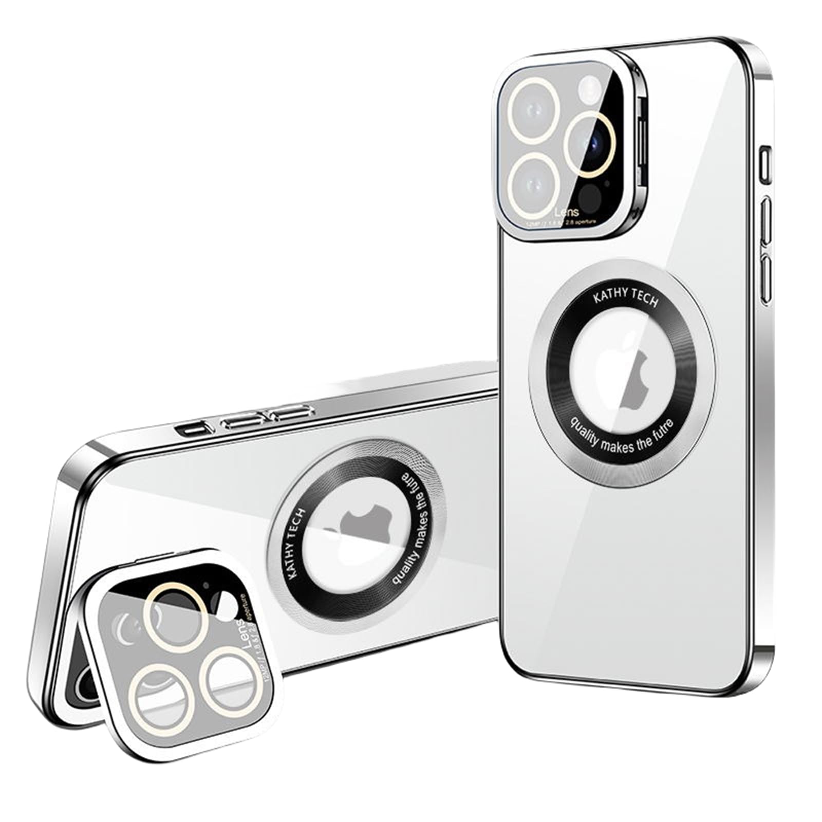 Coque transparente iPhone 15 Plus haut de gamme avec cadre galvanisé chic - 8