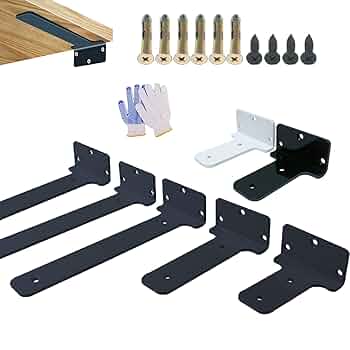 Amazon | 隠し棚受け金具 棚受け金具 ビス付 ブラケット 2個