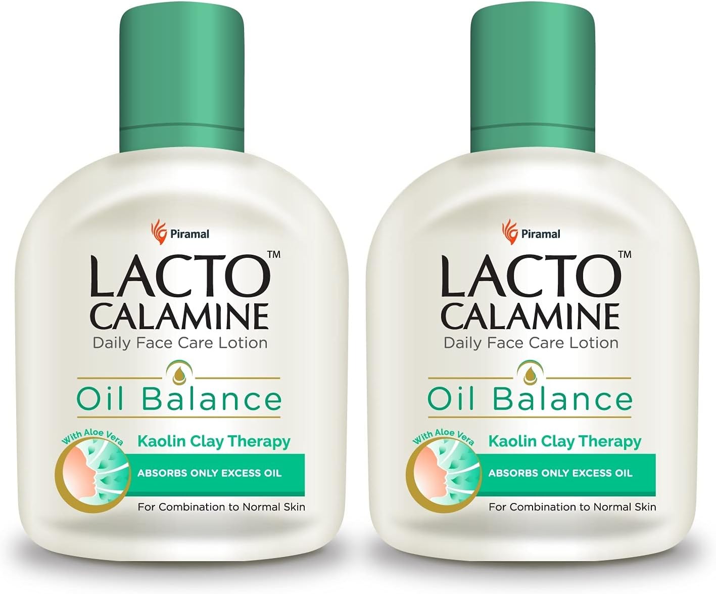 Lacto Calamine Combination to Normal Skin Oil Balance Lotion 60ml (Pack of 2), 60 ml (Pack of 2)