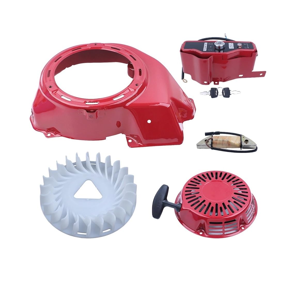 Accesorios for cortacésped Interruptor de encendido Tirador de arranque Cubierta for motor GX340 GX390 11HP 13HP Piezas de repuesto for herramientas de jardinería Piezas de repuesto