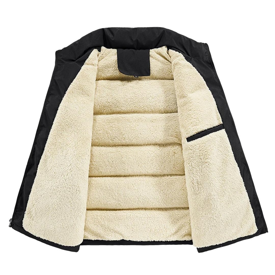 Spesso Caldo Giù Cotone Gilet Sciolto Casual Stand Up Collare Senza Maniche Cappotto