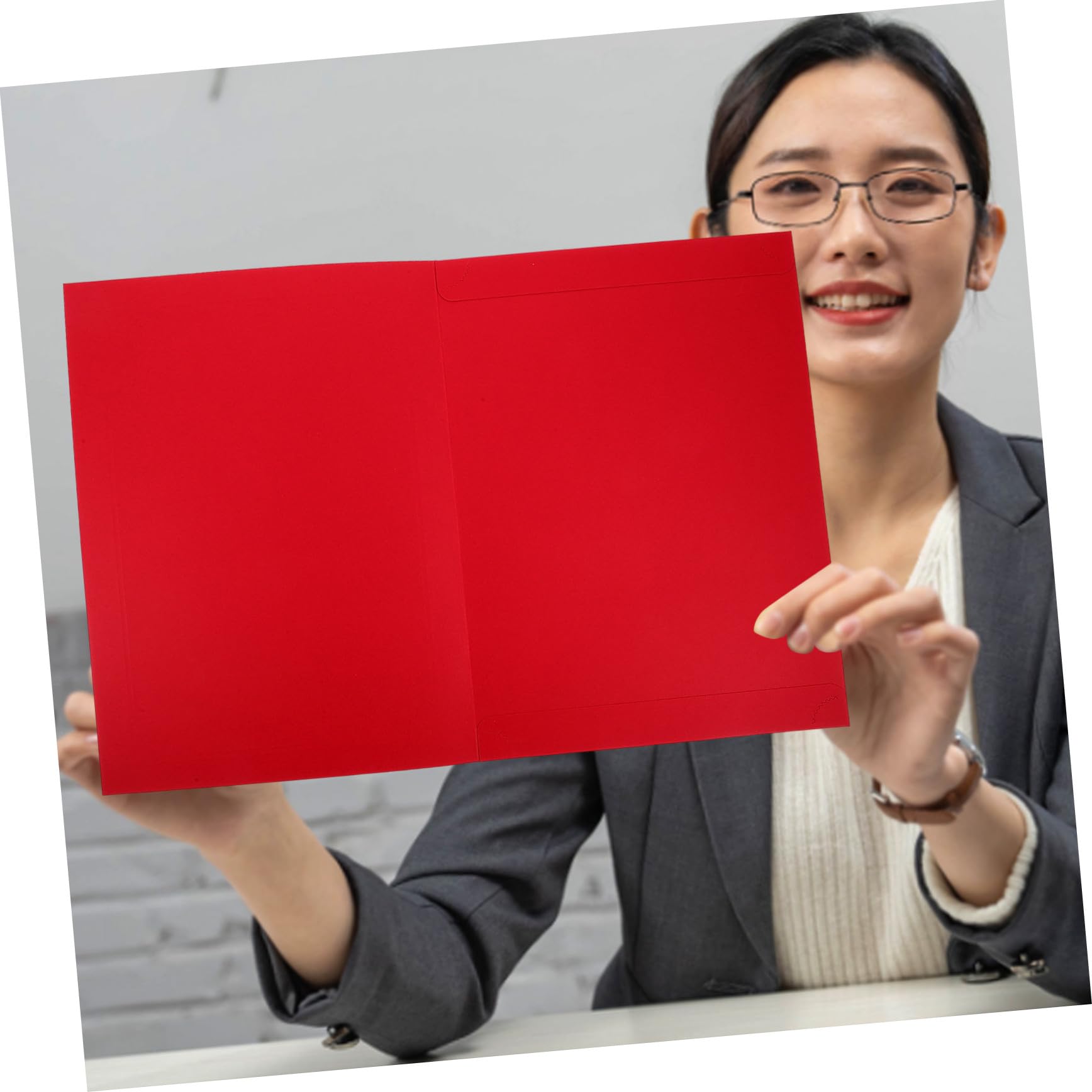 4 Pièces Lot de Pochettes Papier Rouges pour Certificats Protège Documents et Portables Couverture Rigide pour Diplômes et Photos Protège et Présente Vos Récompenses avec Élégance