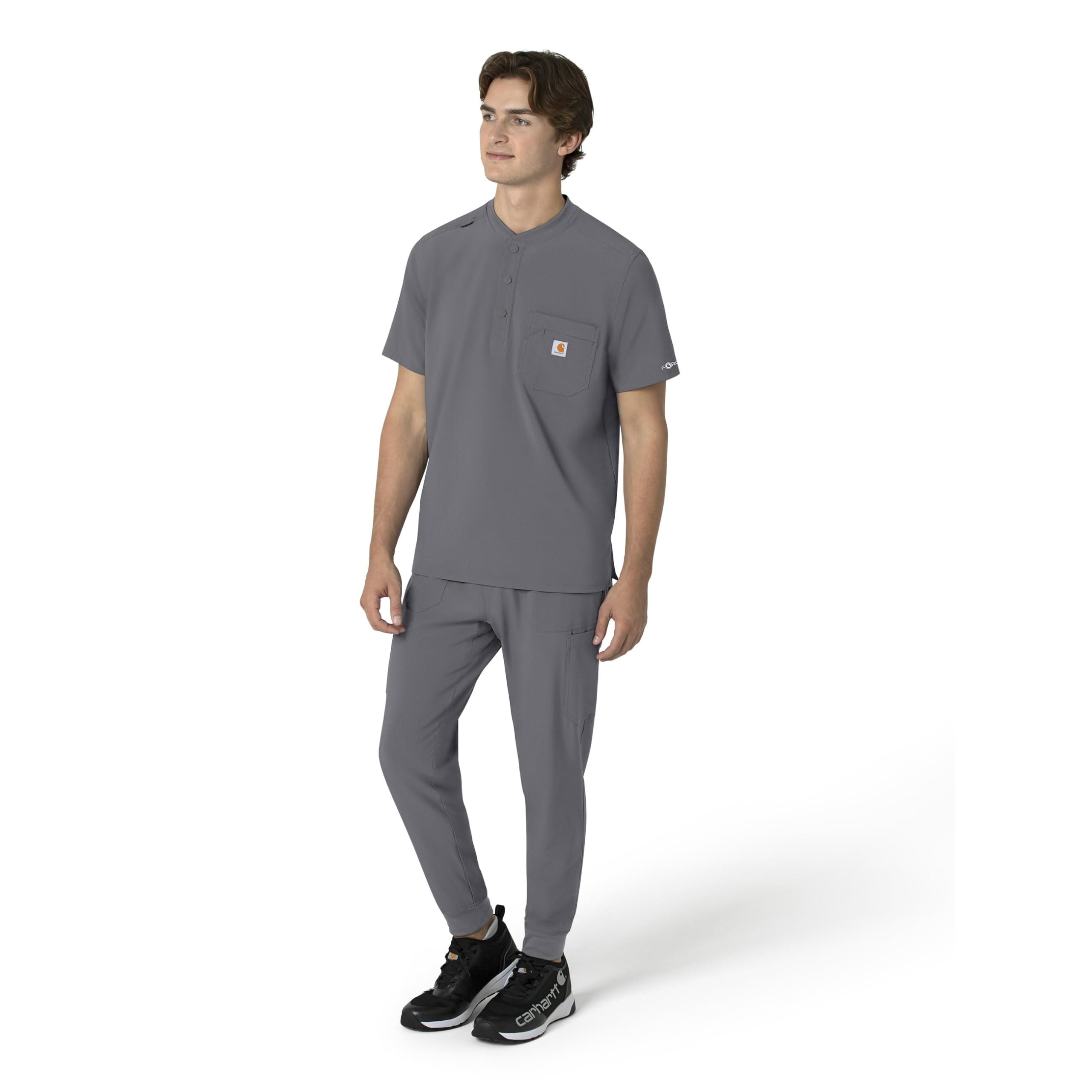 Carhartt Scrub Top Camiseta médica Henley para Hombre Hombre (Pack de 1)