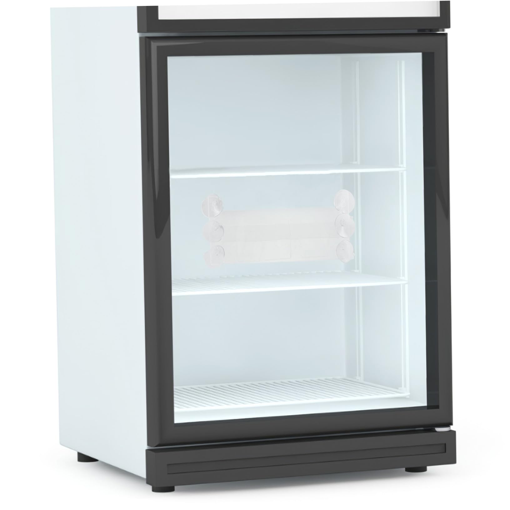 PRETYZOOM Organizador para Nevera con Ventosas Ajustables Separador Transparente de Acrílico para Bebidas Chocolates y Especias Estante Extraíble para Puerta de Frigorífico Almacenamiento