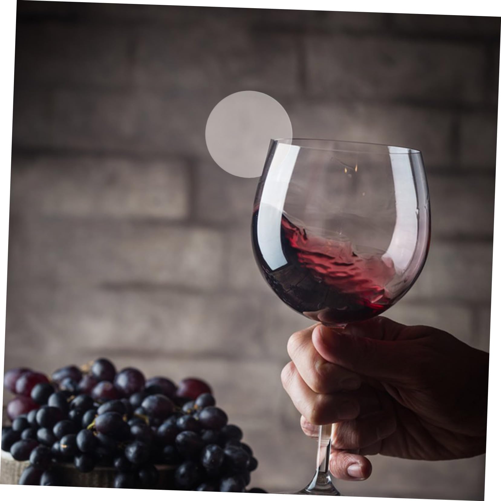 Étiquettes Acryliques Rondes Marqueurs de Boissons Décoratifs 60pcs pour Verres à Vin pour Mariages et Tables à Dîner