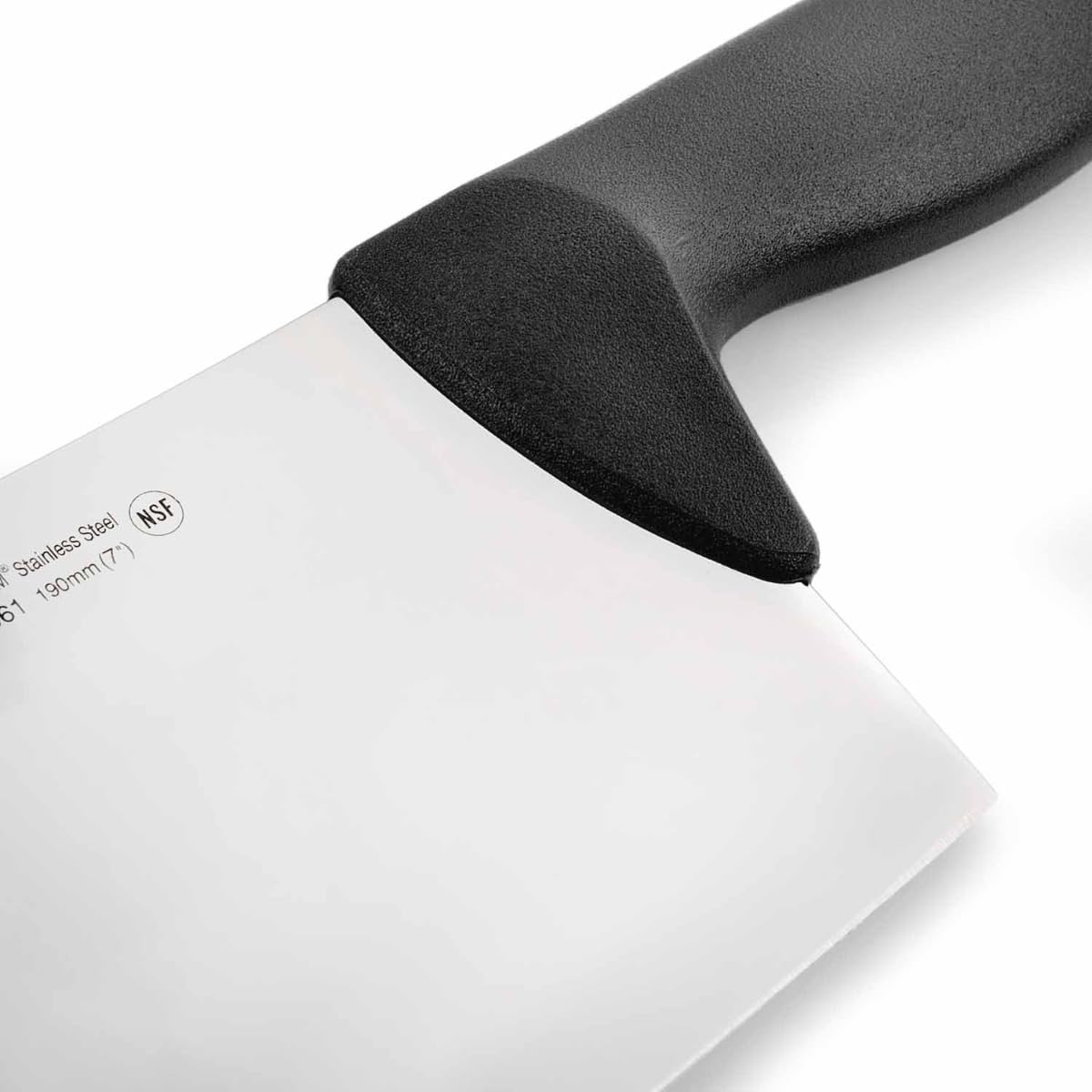 Arcos Fleischermesser Cleaver aus Nitrum Edelstahl 18 cm - Griff aus Polypropylen, Farbe Schwarz - Silber, Farberkennungssystem - Robust und Langlebig, Serie 2900