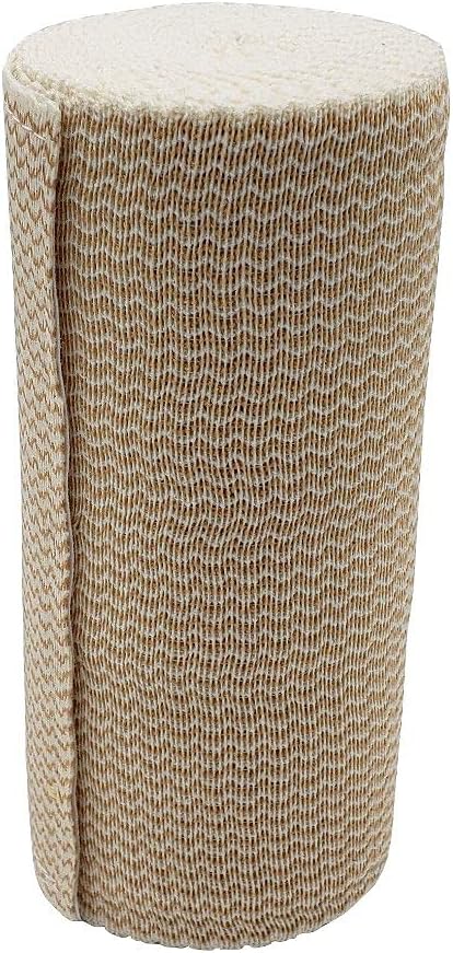 Premium Double Length Elastic Bandages w/Velcro 6" x 11yds