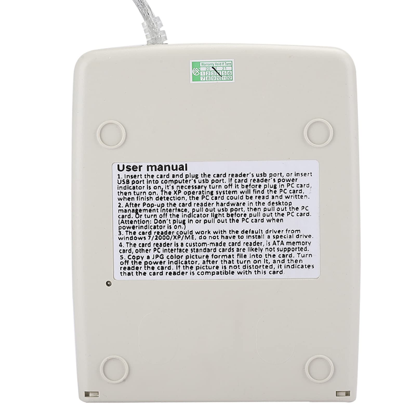 VBESTLIFE Lettore di schede USB 2.0, lettore di schede di memoria industriale PCMCIA ad alta velocità da 68 pin, supporto per la lettura di schede di memoria da 20 MB a 20 G