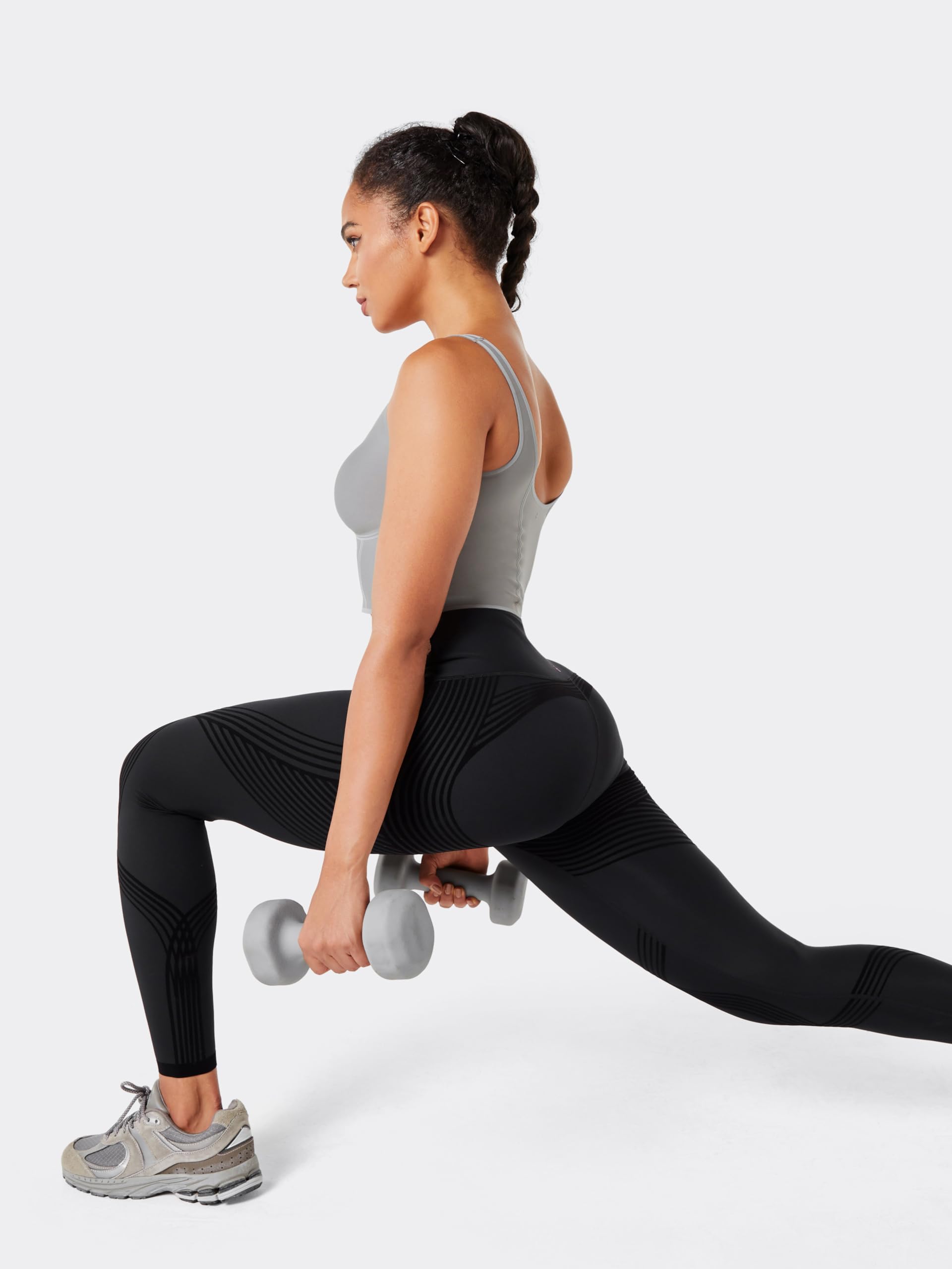 Fanka Body Sculpt - Leggings a lunghezza intera, con tasca laterale, a compressione a vita alta, leggings per allenamento e yoga