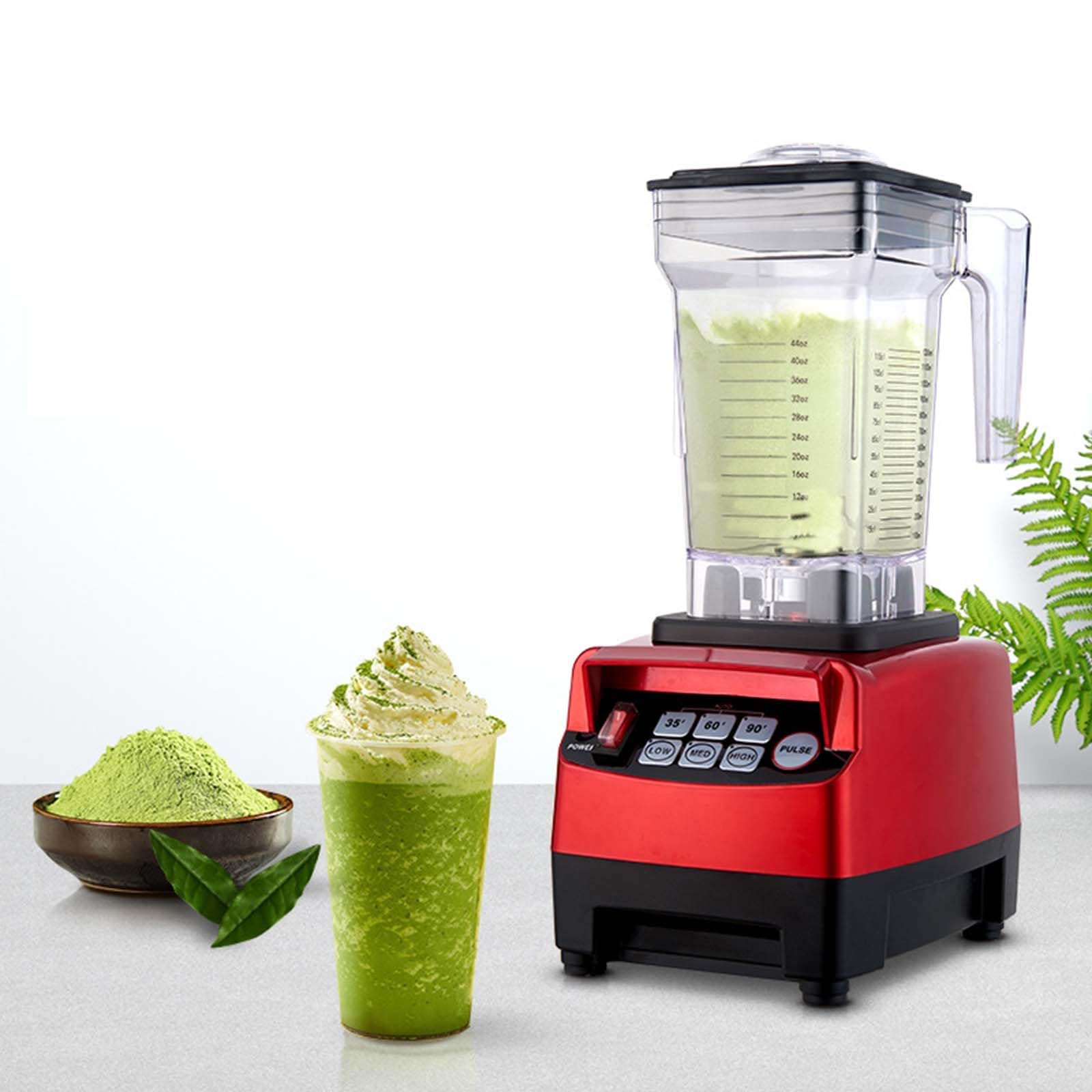 Máquina De Batidos Comercial, Picadora Eléctrica De Alimentos De 1,5 L, Máquina De Batidos Con Sincronización Inteligente, Licuadoras De Encimera Con Escudo De Sonido Silencioso Para Puré, Trituración