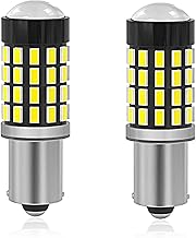 TORIBIO 2pcs 12V 24V Car SMD 54 Row 3014 G14 (BA9s, T8.5) LED Light Bulb White 6000K Position Lamp/Small Lamp/License Lamp/Stop Lamp/Tail Light Non-polarized