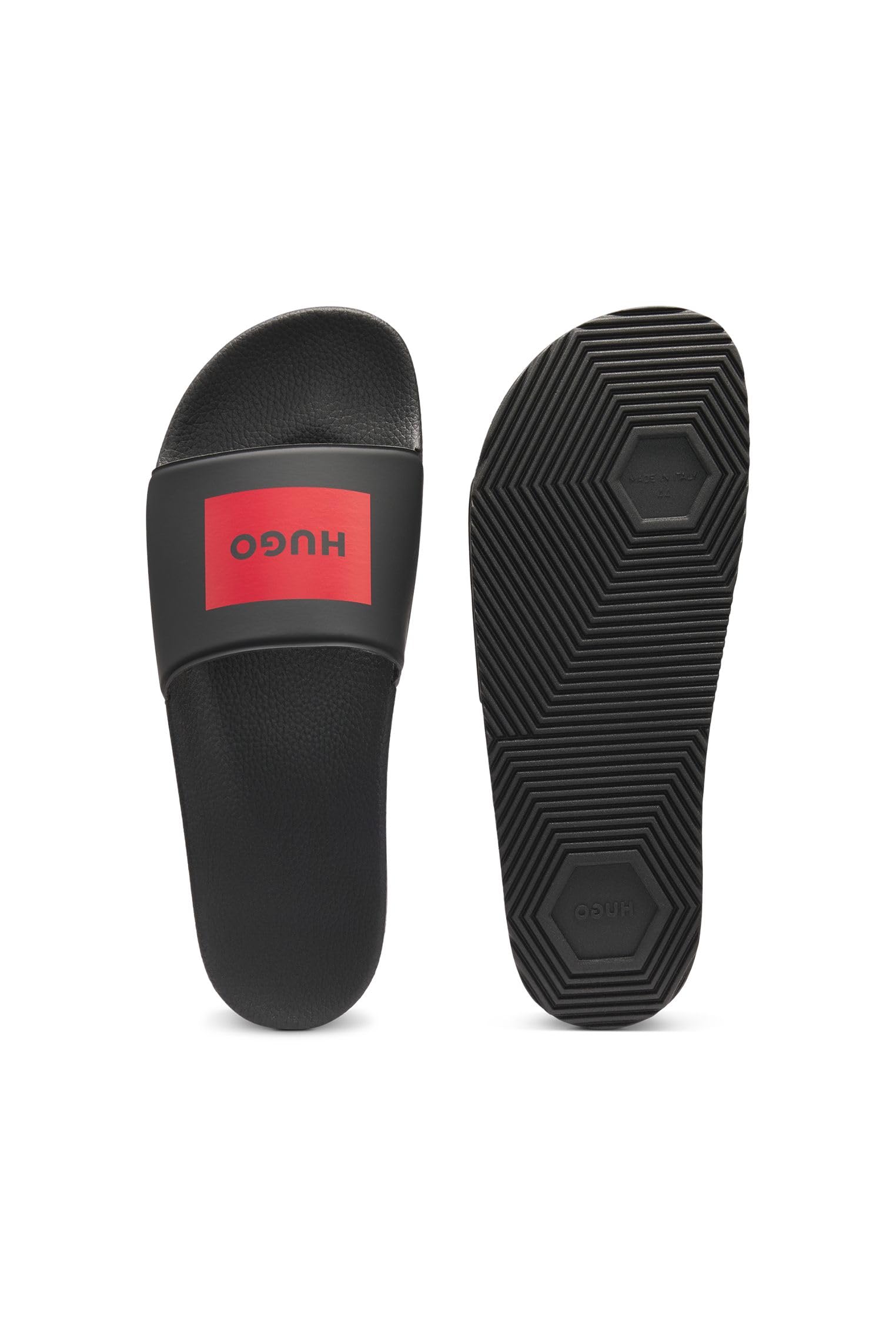 HUGO Herren Timein slid Slides mit Logo auf dem Riemen Größe