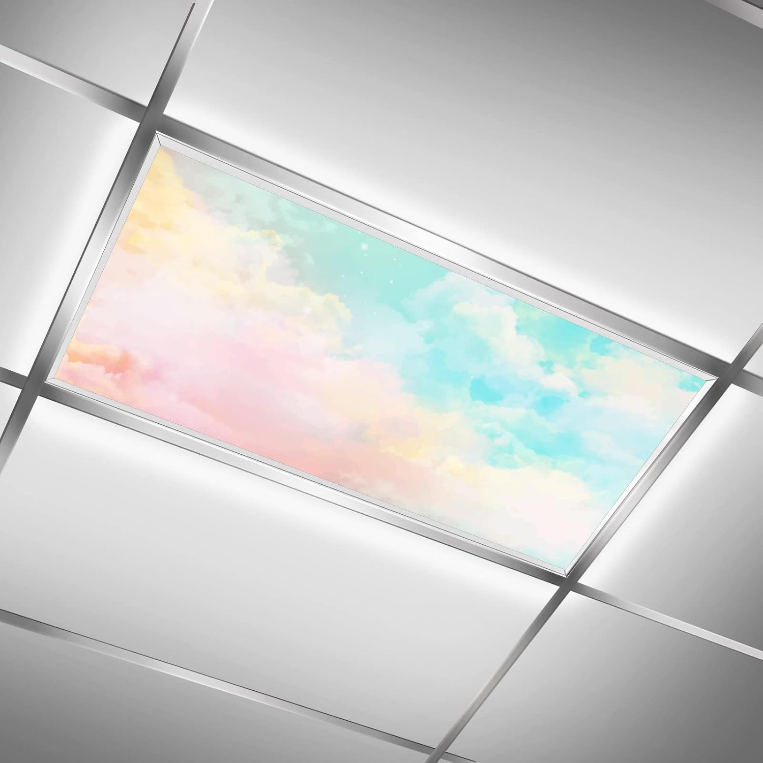 Fluorescent Light Covers for Classroom Office Eliminate Harsh Glare