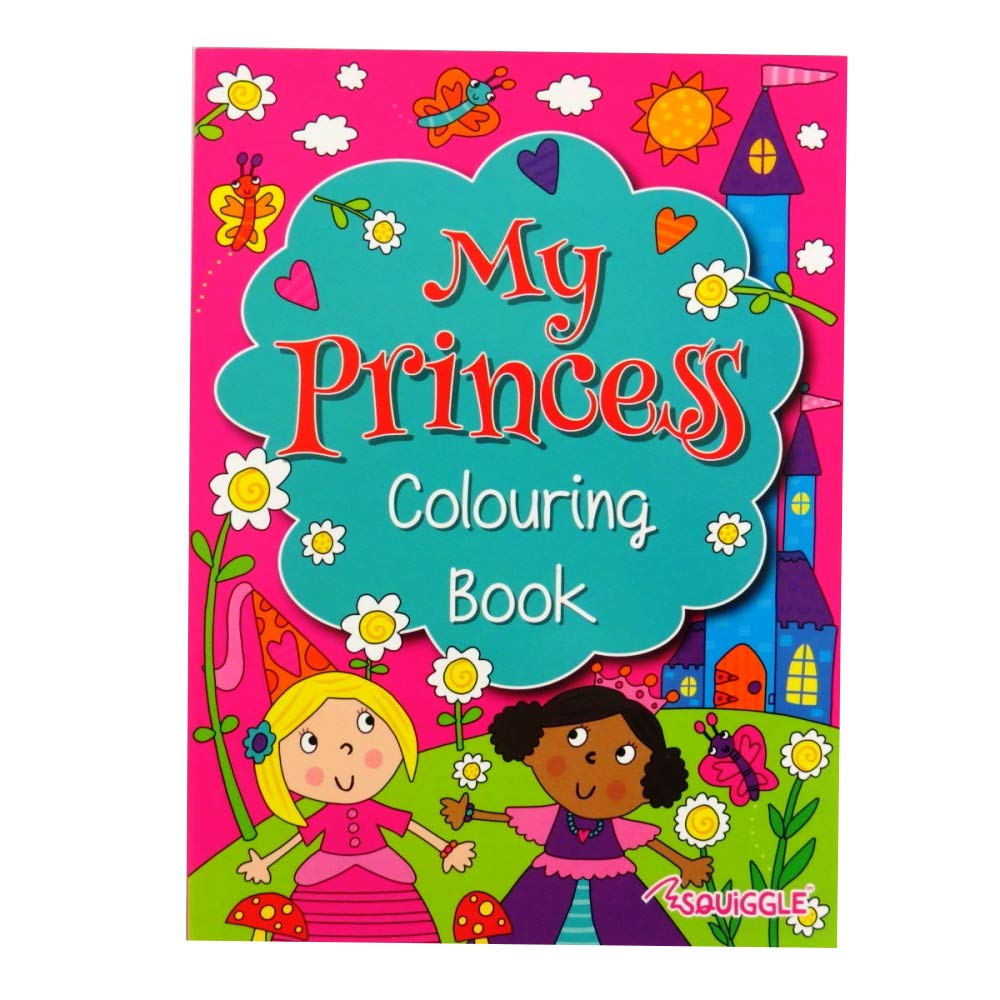 Squiggle Girls White Colouring And Activity Book, My Princess