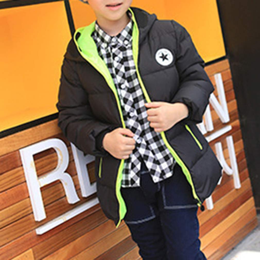 Ragazzi Ragazze Giacca Piumino Inverno Caldo Addensare Cappotto Parka Bambini Giacca di Cotone con Cappuccio Capispalla Giacca a Vento