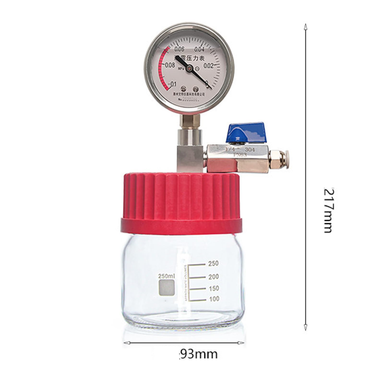 Cámara de vacío para desgasificación, construcción de vidrio, incluye medidor de vacío, ideal para resina, silicona y epoxi, sellado eficaz, múltiples opciones de volumen
