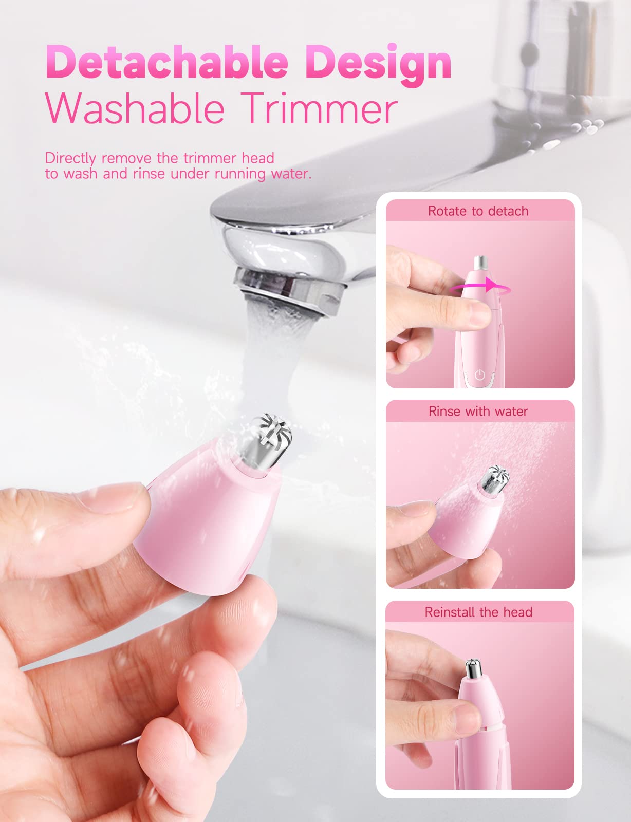 ZORAMI Rechargeable Ear And Nose Hair Trimmer 2024