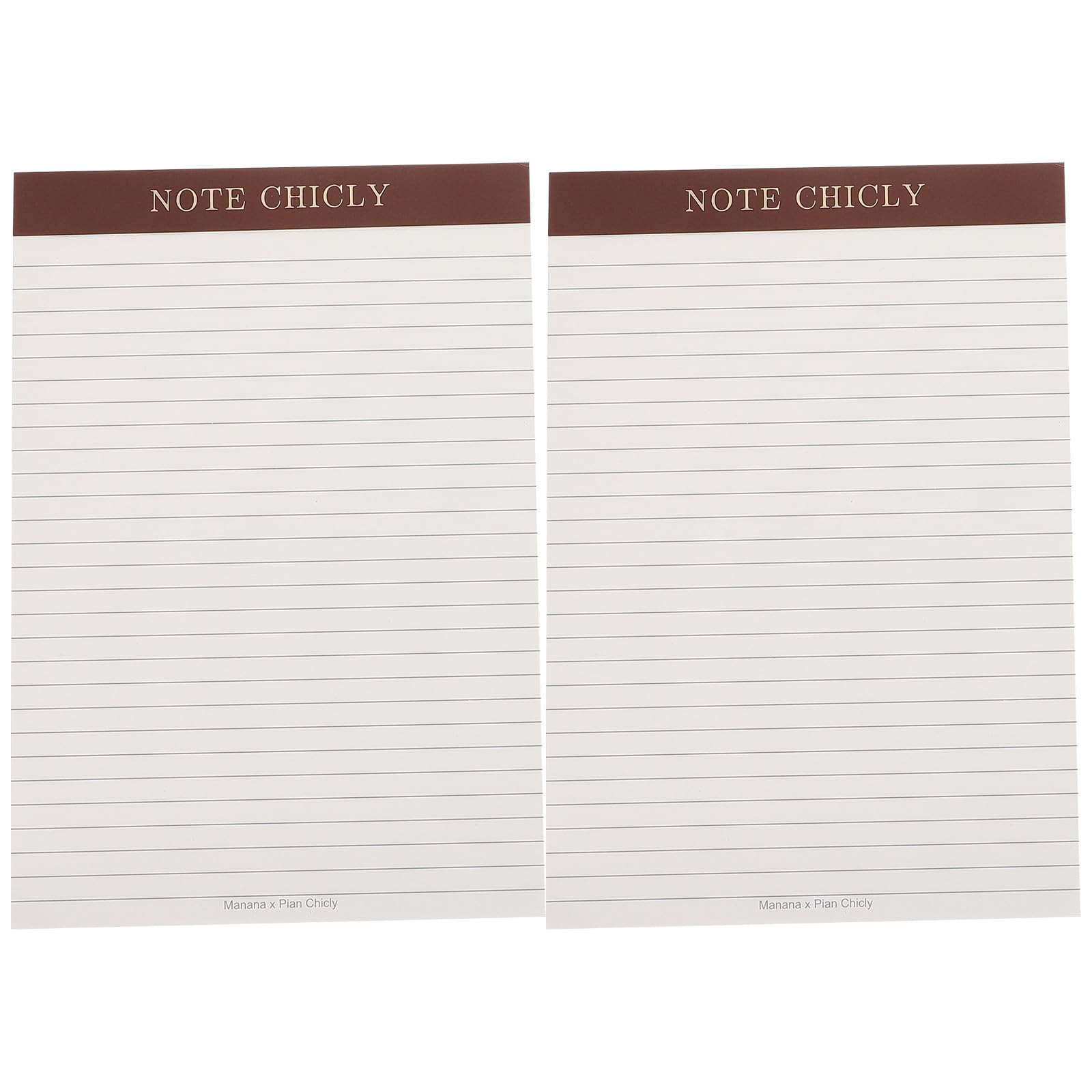 Paquete De 2 Bloc de Notas de Papel para Oficina y Escuela con Hojas Perforadas, para Gestión de Tareas y Estudio, Tamaño Práctico para Profesionales