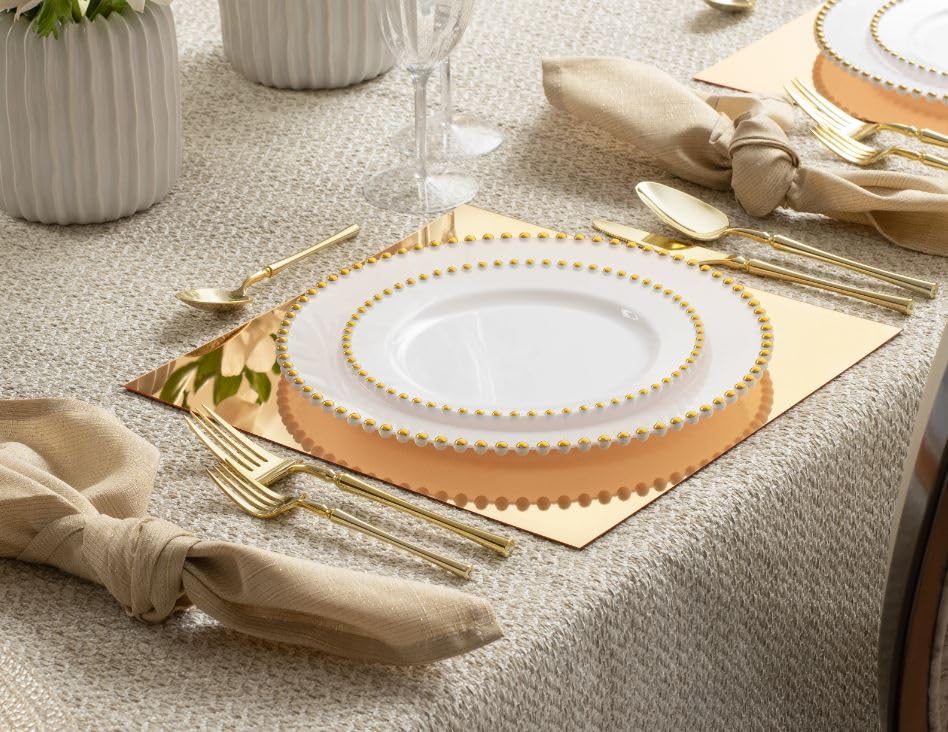 Decorline 2x Platzteller - Gold