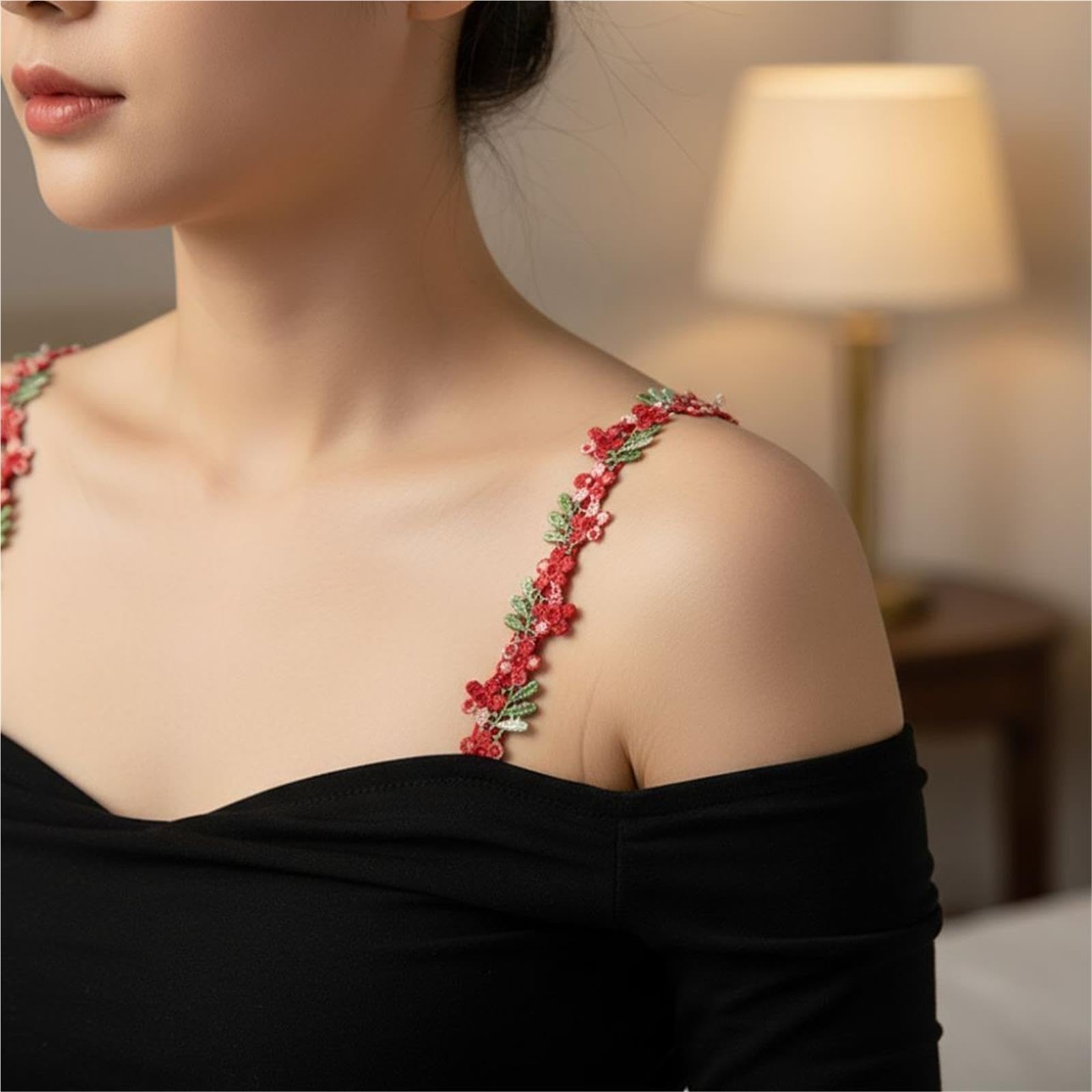 10 Pares De Correas Sujetador Floral Encaje Creativo