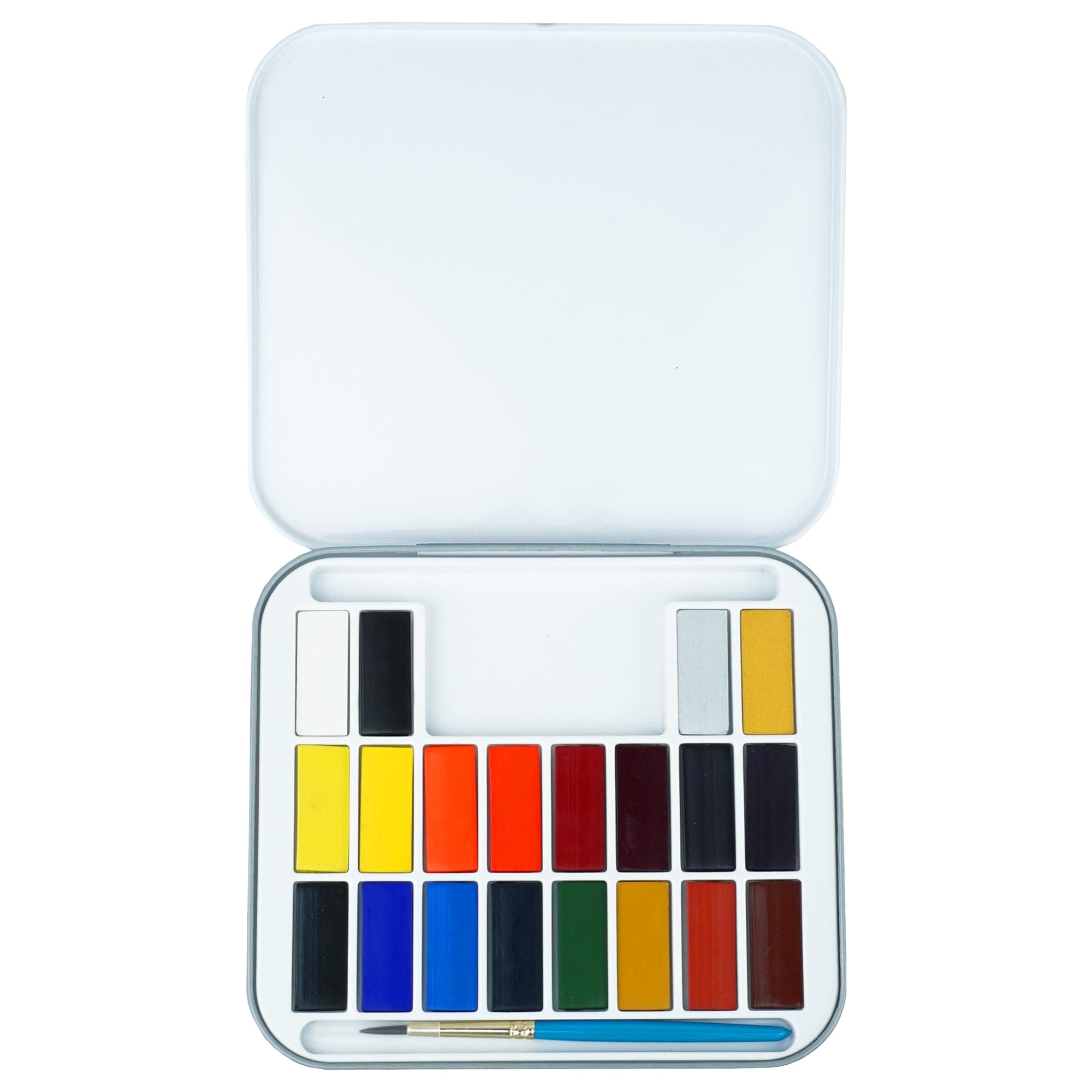 Daler-Rowney Simply Half Pan Watercolour Paint Set, 20 Assorted Colours, for Entry-Level Artists & Hobbyists - Image 2