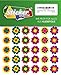 84 Mini Prilblumen Aufkleber 25 mm, Retro Style 70er Jahre Kult, Wandsticker