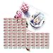 Produktbild MamboCat 75er Set Sturzglas 230 ml Marmeladenglas Einmachglas Einweckglas to 82 rot Karierter Deckel incl. Diamant-Zucker Gelierzauber Rezeptheft