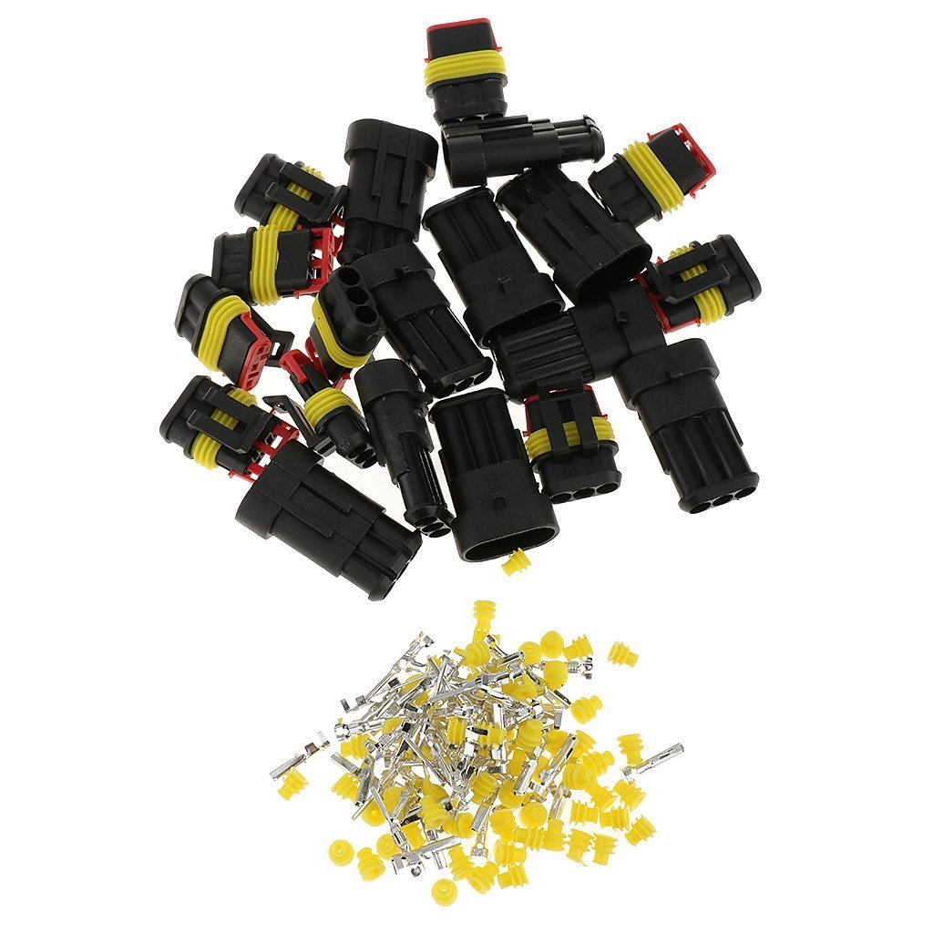 Waterproof Electrical Connector Plug Socket Male and Female 1.5mm Series Terminals Heat Shrink