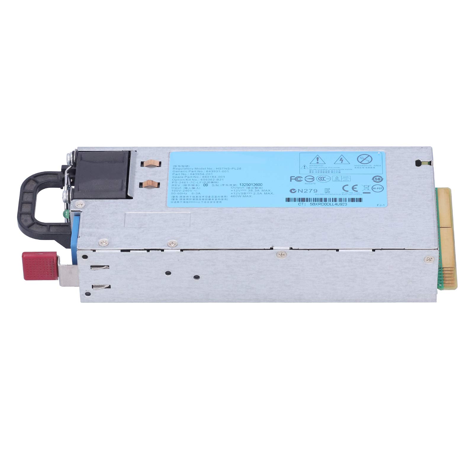 AMONIDA Alimentatore per Server G8 da 460 W Componenti di Fascia Alta Durevole Facile da Usare per DL360E G8 DL385P Acciaio Inossidabile