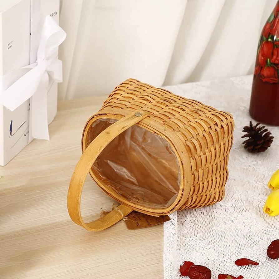 手編み バスケット Amazon.co.jp: 手編みバスケット 市場かご風 洗える 持ち手付き